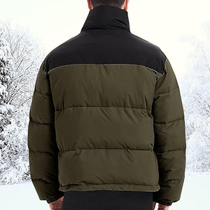 Parka d'hiver personnalisée pour hommes manteau bouffant en duvet bulle imperméable avec taille supérieure et caractéristique réversible - Product Image 6