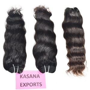 Wholesale Virgin Indian Raw Deep Wave Cuticle Aligned Human Hair <b>Extensions</b> None Processed Manufacture's <b>Cheap</b> Weaving - Product Image 2