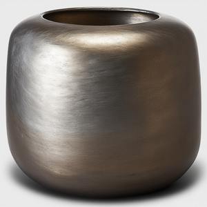 Jarrón alto hecho a mano de metal de aluminio plateado con forma elegante y delgada diseñado para bodas, hogares y decoraciones de lujo - Product Image 4