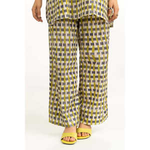 Conjunto de 2 Piezas Off-White con Estampado Ondulado y Textura Arrugada, Transpirable, para Mujer, Casual, Tela Crepé, Talla XS, Sin Cuello, Shorts - Product Image 5