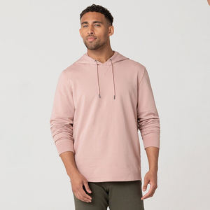 Pull-over à capuche classique pour hommes, sweat-shirt en molleton à manches longues, pull basique d'hiver, service OEM solide - Product Image 5