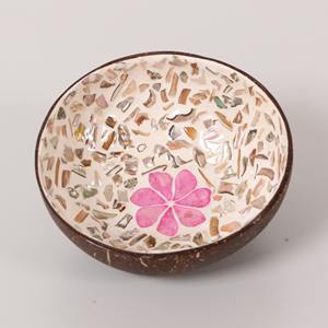 Mesa de cocina de productos hechos a mano, cuenco lacado de coco decorativo, juegos de conchas de Vietnam - Product Image 1