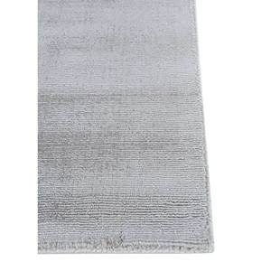 Basis Grey & Black Hand Loom Viscose <b>Rug</b> Solid Color HPV-7020 for Home Use - Product Image 4