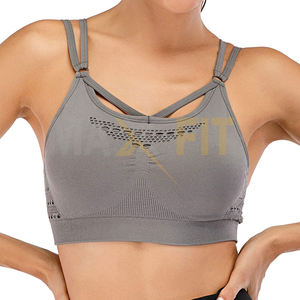 Soutien-gorge de sport en coton à séchage rapide de haute qualité pour femmes conception personnalisée soutien-gorge de yoga de gymnastique de fitness grande taille à vendre - Product Image 3