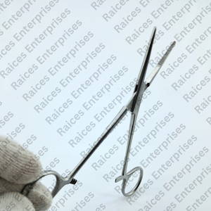 Pinzas para mosquitos Abrazadera de arteria hemostática curva y recta Instrumentos quirúrgicos de un solo uso para microcirugía e histerectomía - Product Image 4