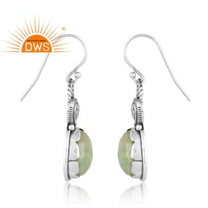 Último diseño plata esterlina oxidada crisoprasa natural pendiente colgante joyería personalizada fabricante - Product Image 3