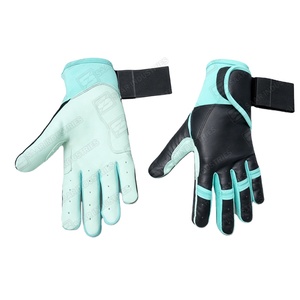 Guantes deportivos de cuero Cabretta de piel de vaca Original de alta calidad profesional guantes de bateo de béisbol y softbol de entrenamiento - Product Image 1