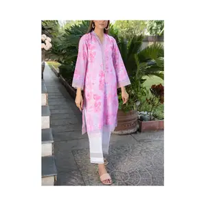 新款时尚女装巴基斯坦草坪套装最佳销售产品定制印度和巴基斯坦服装连衣裙