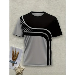 T-shirts pour hommes T-shirt de sport coloré cool pour adultes et sport de plein air Streetwear T-shirt de plage respirant à séchage rapide imprimé en 3D - Product Image 2