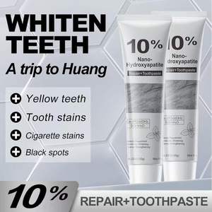 Pasta Dental con 10% de Nano Hidroxiapatita, Sin Flúor, Repara el Esmalte, Blanqueadora, para Adultos con Dientes Sensibles, Sabor a Menta Fresca, 120g - Product Image 4