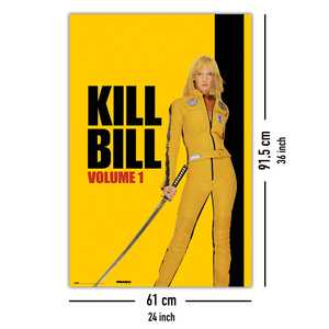 Affiche design moderne Kill Bill Volume 1 Uma Thurman pour utilisation murale - Product Image 3