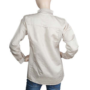 เสื้อเชิ้ตลำลองแขนยาวผู้หญิง - สีเบจ - Product Image 4
