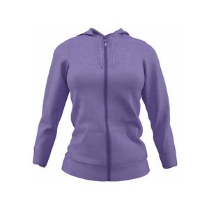 Sweats à capuche décontractés personnalisés pour femmes Pull-over solide et léger à manches longues Sweat-shirt ample avec poche sans ficelle à capuche pour les femmes - Product Image 6