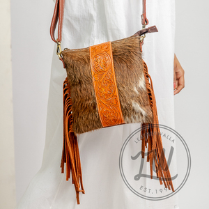 LW 2024สไตล์วินเทจกระเป๋าสะพายข้างหนังแท้แบบพกพาสำหรับฤดูใบไม้ผลิ - Product Image 6
