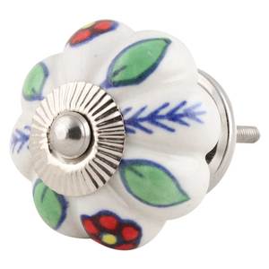 Boutons de meubles en céramique rouge Shabby Chic Pulls Dahlia armoire 4.44 cm MCK-27 exclusif nouveau Design - Product Image 1