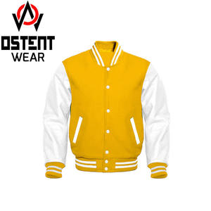 Vente en gros de veste bouffante en laine légère de grande taille pour hommes design personnalisé bombardier de baseball mince d'hiver à col montant - Product Image 1