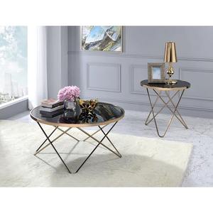 Table basse moderne de luxe de haute qualité, écologique, plateau en verre noir, cadre en métal, M.R. ARTISANAT pour le salon Indien - Product Image 3