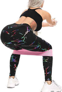 Pantalones de entrenamiento de Yoga para gimnasio de cintura media para mujer, mallas deportivas informales de secado rápido transpirables, mallas estampadas por sublimación - Product Image 5