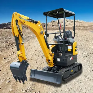 Shantui jcm mc17 1.8ton EPA Mini Máy xúc bánh xích thủy lực Máy đào nhỏ Kubota engined902 đậm đường ống Cab tùy chọn