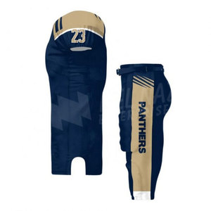 Tenue de football américain personnalisable 2025 – Maillot et pantalon extensibles respirants, fabrication OEM, pour adultes, imprimés, taille plus, 100 % coton, fabriqués au Pakistan - Product Image 3