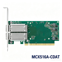 Adaptateur réseau Ethernet Mellanox Connect X-5 EN MCX516A-CDAT double port 100GbE QSFP28 PCIe 4.0 x16 RDMA RoCE NVMe-oF Smart NIC