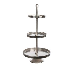 3 Tier Serving Stand Vintage Galvanized Metal Cake Stand for Kitchenware Home Decor Rustic <b>Cupcake</b> Display Stand - Product Image 6