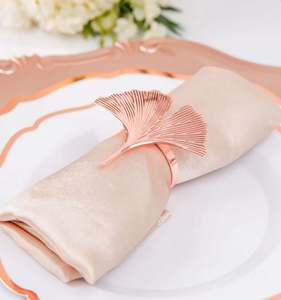 Soporte para pañuelos de hoja de arce, servilletero, decoración moderna, Clip para servilletas para boda, fiesta, mesa de Navidad - Product Image 3