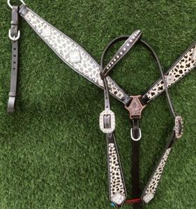 100% véritable véritable argentine cuir de vache Western cheval bride sein collier ensemble léger bride poitrine collier Tack ensemble - Product Image 2