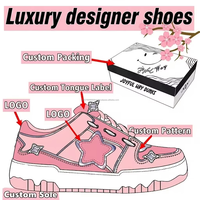 Chaussures de luxe pour hommes et femmes, chaussures de marche en cuir noir de haute qualité, baskets minimalistes à enfiler, neuves
