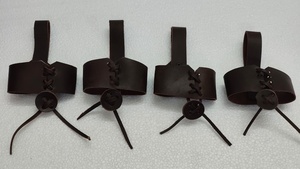 Soportes para Cuernos de Beber de Cuero de Búfalo Rectangulares Ecológicos Hechos a Medida para Reventa, Artesanía Ajustable - Product Image 4