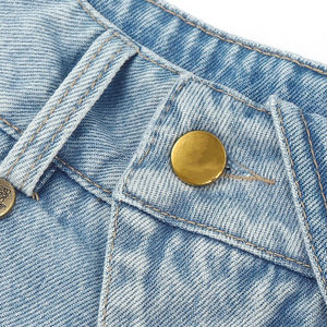 Short en jean pour femmes, impression de Logo personnalisé, confortable, court et léger - Product Image 4