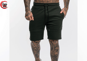 Personnalisé hommes de haute qualité 100% coton Gym Shorts couleur unie Fitness Sports course Gym Wear Vintage élastique Anti-rides - Product Image 2