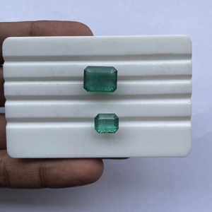 8mm 12mm tự nhiên Zambia xanh ngọc lục bảo đá bát giác cắt mặt lỏng đá quý bán buôn lỏng đá quý đồ trang sức làm - Product Image 4