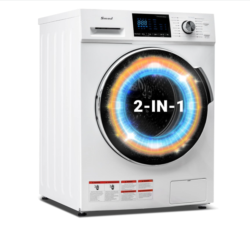 120 volt 2 in 1 manufacturer clothes front load washer dryer combo washing machine with dryer for household DWF-12A14LBM