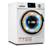 Lave-Linge Séchant Combo 2-en-1 à Chargement Frontal 120 Volts pour Usage Domestique, Modèle DWF-12A14LBM