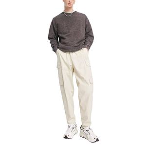 Tissu professionnel hommes lavage à l'acide sweats Style Unique hiver goutte épaule hommes sweats conception en gros bon prix - Product Image 1