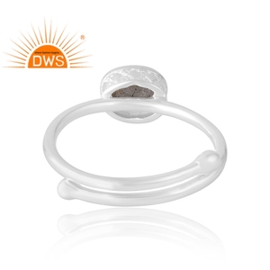 Anillo de plata de ley 925 con labradorita natural, moderno y de alta venta, joyería personalizada para mujer, regalo para ella. - Product Image 3