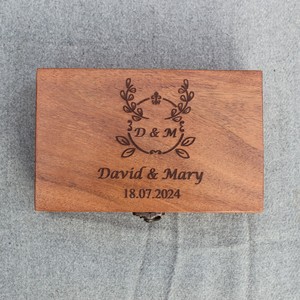 Caja de memoria de Venta caliente con logotipo personalizado disponible Caja de memoria hecha a mano hecha de madera dura y pulida natural para la venta - Product Image 6