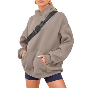 Sudadera con Capucha de Punto para Mujer, Diseño de Manga Murciélago, Informal, Transpirable, Ecológica, de Alta Calidad, Personalizable OEM - Product Image 1