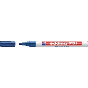 Marcadores EDDING 751 Azul Punta Redonda de 1-2 mm Paquete de 10 - Product Image 1