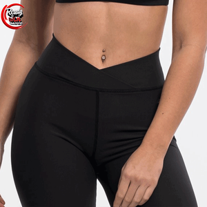 Conjunto de Yoga de 2 piezas de alta calidad para mujer, logotipo personalizado, ropa activa, pantalones cortos transpirables de secado rápido para gimnasio y Fitness con cinturón, patrón sólido - Product Image 6