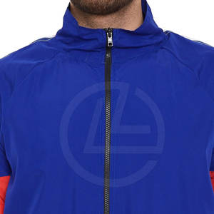 Conjunto de chándal de nailon para hombre con chaqueta a prueba de viento y pantalones de correr para entrenamiento al aire libre, chándal de nailon ligero para hombre - Product Image 5