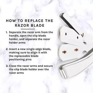 Navajas de Afeitar de Salón y Barbería con Acabado Satinado, de Alta Calidad, de Una Sola Hoja, de Acero Inoxidable, con Mangos de Bambú/Plástico/Madera - Product Image 6