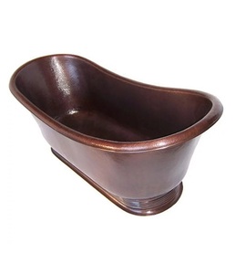 อ่างอาบน้ำทองแดงเคลือบสีน้ำเงินสไตล์โมเดิร์นสุดหรูสำหรับบ้าน โรงแรม ร้านอาหาร อุปกรณ์ห้องน้ำ คอลเลคชั่นคุณภาพจากอินเดีย - Product Image 5