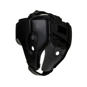 Professional Made Breathable Black-Color Custom Made Logo Design OEM-Service Low Price Boxing Protective-Gear <b>Head</b> Guards - Product Image 2