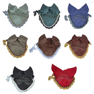 Diseño personalizado de alta calidad, velo de mosca de caballo multicolor, capó de oreja, producto de equitación ecuestre disponible en todo tipo - Product Image 4