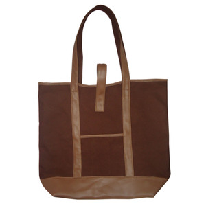 กระเป๋าผ้าแคนวาสสำหรับสุภาพบุรุษกระเป๋าหนังแฟชั่นใช้ซ้ำได้ทนทาน - Product Image 4