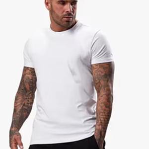 Tri-mélange Nef Bleu Couleur T-shirt OEM Bas quantité minimale de commande Conception Personnalisée Ras Du Cou Haute Qualité Hommes Slim Fit À Manches Courtes T-shirts - Product Image 5