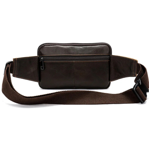 Nouveau sac de taille en cuir d'affaires pour hommes portefeuilles multifonctionnels en cuir Fanny Pack sacs de poitrine à bandoulière de luxe - Product Image 1