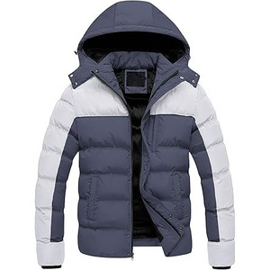 Chaqueta acolchada con capucha impermeable para hombre de estilo callejero de alta calidad invierno cálido transpirable de secado rápido personalizable de talla grande 5XL - Product Image 5